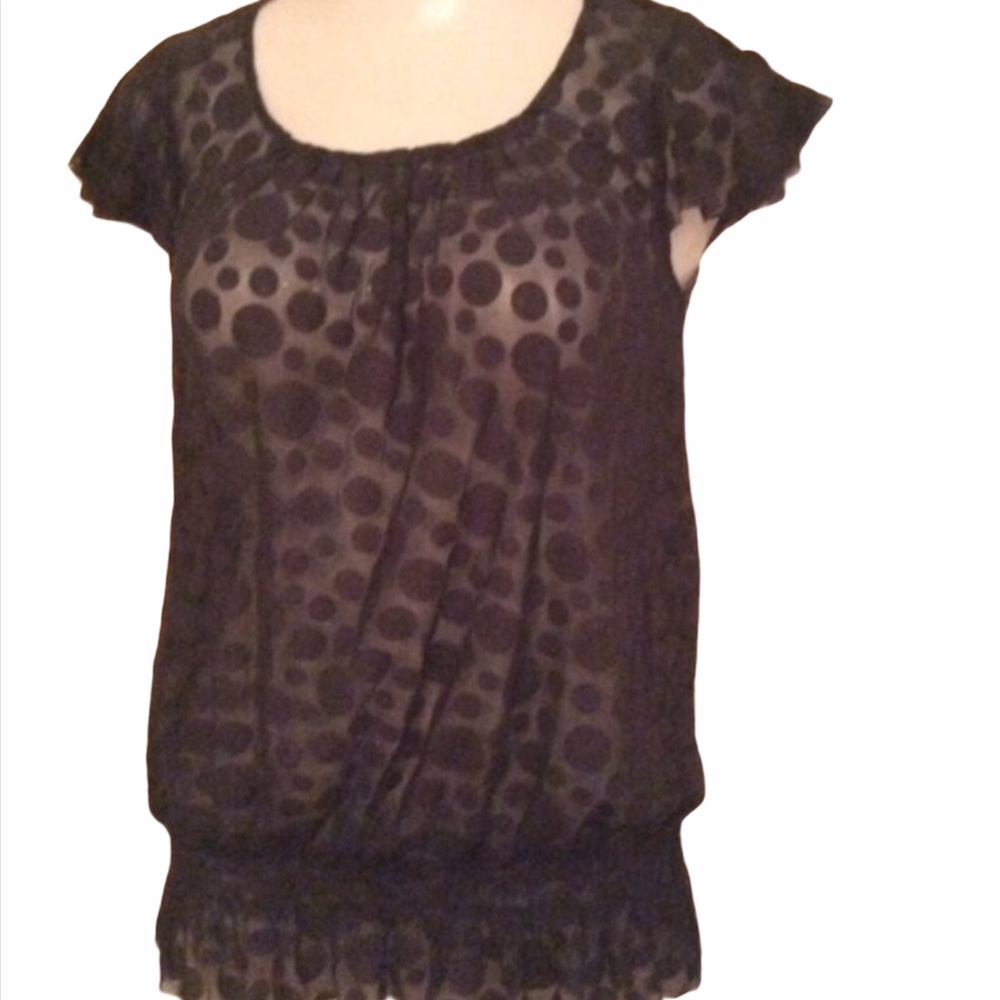 ❌FINAL PRICE❌ Sheer Polka Dot Top